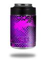 Skin Decal Wrap for Yeti Colster, Ozark Trail and RTIC Can Coolers - Halftone Splatter Hot Pink Purple (COOLER NOT INCLUDED)