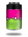 Skin Decal Wrap for Yeti Colster, Ozark Trail and RTIC Can Coolers - Ripped Colors Hot Pink Neon Green (COOLER NOT INCLUDED)