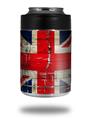Skin Decal Wrap for Yeti Colster, Ozark Trail and RTIC Can Coolers - Painted Faded and Cracked Union Jack British Flag (COOLER NOT INCLUDED)
