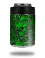 Skin Decal Wrap for Yeti Colster, Ozark Trail and RTIC Can Coolers - Scattered Skulls Green (COOLER NOT INCLUDED)