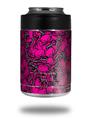 Skin Decal Wrap for Yeti Colster, Ozark Trail and RTIC Can Coolers - Scattered Skulls Hot Pink (COOLER NOT INCLUDED)