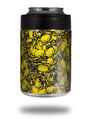 Skin Decal Wrap for Yeti Colster, Ozark Trail and RTIC Can Coolers - Scattered Skulls Yellow (COOLER NOT INCLUDED)