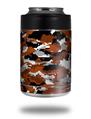 Skin Decal Wrap for Yeti Colster, Ozark Trail and RTIC Can Coolers - WraptorCamo Digital Camo Burnt Orange (COOLER NOT INCLUDED)
