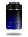 Skin Decal Wrap for Yeti Colster, Ozark Trail and RTIC Can Coolers - Smooth Fades Blue Black (COOLER NOT INCLUDED)