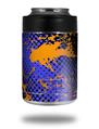 Skin Decal Wrap for Yeti Colster, Ozark Trail and RTIC Can Coolers - Halftone Splatter Orange Blue (COOLER NOT INCLUDED)