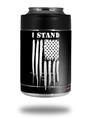 Skin Decal Wrap for Yeti Colster, Ozark Trail and RTIC Can Coolers - Yeti Colster Brushed USA American Flag I Stand (COOLER NOT INCLUDED)