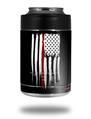 Skin Decal Wrap for Yeti Colster, Ozark Trail and RTIC Can Coolers - Yeti Colster Brushed USA American Flag Red Line (COOLER NOT INCLUDED)