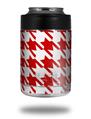 Skin Decal Wrap for Yeti Colster, Ozark Trail and RTIC Can Coolers - Houndstooth Red (COOLER NOT INCLUDED)