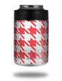 Skin Decal Wrap for Yeti Colster, Ozark Trail and RTIC Can Coolers - Houndstooth Coral (COOLER NOT INCLUDED)