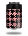 Skin Decal Wrap for Yeti Colster, Ozark Trail and RTIC Can Coolers - Houndstooth Pink on Black (COOLER NOT INCLUDED)