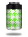 Skin Decal Wrap for Yeti Colster, Ozark Trail and RTIC Can Coolers - Houndstooth Neon Lime Green (COOLER NOT INCLUDED)