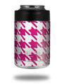 Skin Decal Wrap for Yeti Colster, Ozark Trail and RTIC Can Coolers - Houndstooth Hot Pink (COOLER NOT INCLUDED)