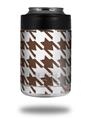 Skin Decal Wrap for Yeti Colster, Ozark Trail and RTIC Can Coolers - Houndstooth Chocolate Brown (COOLER NOT INCLUDED)