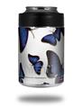 Skin Decal Wrap for Yeti Colster, Ozark Trail and RTIC Can Coolers - Butterflies Blue (COOLER NOT INCLUDED)