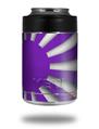 Skin Decal Wrap for Yeti Colster, Ozark Trail and RTIC Can Coolers - Rising Sun Japanese Flag Purple (COOLER NOT INCLUDED)