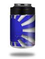 Skin Decal Wrap for Yeti Colster, Ozark Trail and RTIC Can Coolers - Rising Sun Japanese Flag Blue (COOLER NOT INCLUDED)