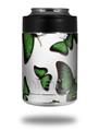 Skin Decal Wrap for Yeti Colster, Ozark Trail and RTIC Can Coolers - Butterflies Green (COOLER NOT INCLUDED)