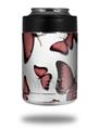 Skin Decal Wrap for Yeti Colster, Ozark Trail and RTIC Can Coolers - Butterflies Pink (COOLER NOT INCLUDED)