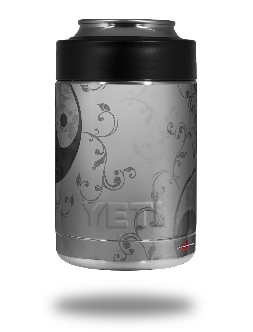 Yeti Colster Can Skins Feminine Yin Yang Gray