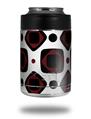 Skin Decal Wrap for Yeti Colster, Ozark Trail and RTIC Can Coolers - Red And Black Squared (COOLER NOT INCLUDED)