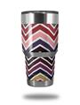 Skin Decal Wrap for Yeti Tumbler Rambler 30 oz Zig Zag Colors 02 (TUMBLER NOT INCLUDED)