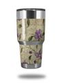 Skin Decal Wrap for Yeti Tumbler Rambler 30 oz Flowers and Berries Purple (TUMBLER NOT INCLUDED)
