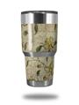Skin Decal Wrap for Yeti Tumbler Rambler 30 oz Flowers and Berries Yellow (TUMBLER NOT INCLUDED)