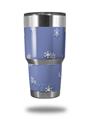 Skin Decal Wrap for Yeti Tumbler Rambler 30 oz Snowflakes (TUMBLER NOT INCLUDED)