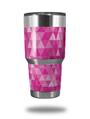 Skin Decal Wrap for Yeti Tumbler Rambler 30 oz Triangle Mosaic Fuchsia (TUMBLER NOT INCLUDED)