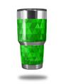 Skin Decal Wrap for Yeti Tumbler Rambler 30 oz Triangle Mosaic Green (TUMBLER NOT INCLUDED)