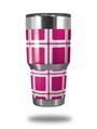 Skin Decal Wrap for Yeti Tumbler Rambler 30 oz Squared Fushia Hot Pink (TUMBLER NOT INCLUDED)