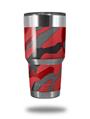 Skin Decal Wrap for Yeti Tumbler Rambler 30 oz Camouflage Red (TUMBLER NOT INCLUDED)