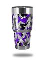 Skin Decal Wrap for Yeti Tumbler Rambler 30 oz Sexy Girl Silhouette Camo Purple (TUMBLER NOT INCLUDED)