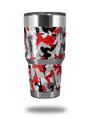 Skin Decal Wrap for Yeti Tumbler Rambler 30 oz Sexy Girl Silhouette Camo Red (TUMBLER NOT INCLUDED)