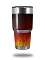 Skin Decal Wrap for Yeti Tumbler Rambler 30 oz Fire on Black (TUMBLER NOT INCLUDED)