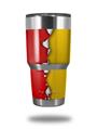 Skin Decal Wrap for Yeti Tumbler Rambler 30 oz Ripped Colors Red Yellow (TUMBLER NOT INCLUDED)