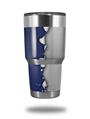 Skin Decal Wrap for Yeti Tumbler Rambler 30 oz Ripped Colors Blue Gray (TUMBLER NOT INCLUDED)