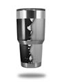 Skin Decal Wrap for Yeti Tumbler Rambler 30 oz Ripped Colors Black Gray (TUMBLER NOT INCLUDED)