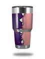Skin Decal Wrap for Yeti Tumbler Rambler 30 oz Ripped Colors Purple Pink (TUMBLER NOT INCLUDED)