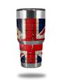 Skin Decal Wrap for Yeti Tumbler Rambler 30 oz Painted Faded and Cracked Union Jack British Flag (TUMBLER NOT INCLUDED)