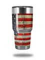 Skin Decal Wrap for Yeti Tumbler Rambler 30 oz Painted Faded and Cracked USA American Flag (TUMBLER NOT INCLUDED)