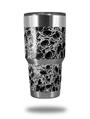 Skin Decal Wrap for Yeti Tumbler Rambler 30 oz Scattered Skulls Black (TUMBLER NOT INCLUDED)