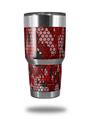 Skin Decal Wrap for Yeti Tumbler Rambler 30 oz HEX Mesh Camo 01 Red Bright (TUMBLER NOT INCLUDED)