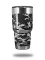 Skin Decal Wrap for Yeti Tumbler Rambler 30 oz WraptorCamo Digital Camo Gray (TUMBLER NOT INCLUDED)