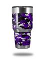 Skin Decal Wrap for Yeti Tumbler Rambler 30 oz WraptorCamo Digital Camo Purple (TUMBLER NOT INCLUDED)