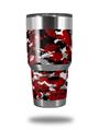 Skin Decal Wrap for Yeti Tumbler Rambler 30 oz WraptorCamo Digital Camo Red (TUMBLER NOT INCLUDED)