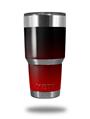 Skin Decal Wrap for Yeti Tumbler Rambler 30 oz Smooth Fades Red Black (TUMBLER NOT INCLUDED)