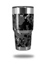 Skin Decal Wrap for Yeti Tumbler Rambler 30 oz WraptorCamo Old School Camouflage Camo Black (TUMBLER NOT INCLUDED)