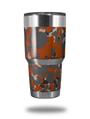 Skin Decal Wrap for Yeti Tumbler Rambler 30 oz WraptorCamo Old School Camouflage Camo Orange Burnt (TUMBLER NOT INCLUDED)