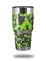 Skin Decal Wrap for Yeti Tumbler Rambler 30 oz WraptorCamo Old School Camouflage Camo Lime Green (TUMBLER NOT INCLUDED)